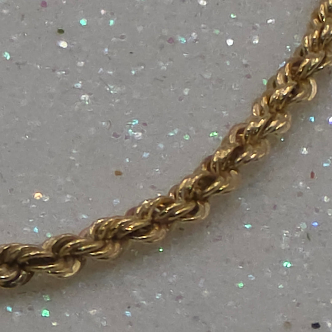 Traditional Gold Rope Link Bracelet