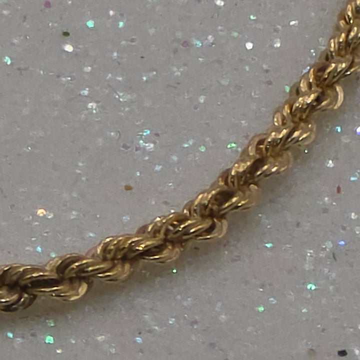 Traditional Gold Rope Link Bracelet