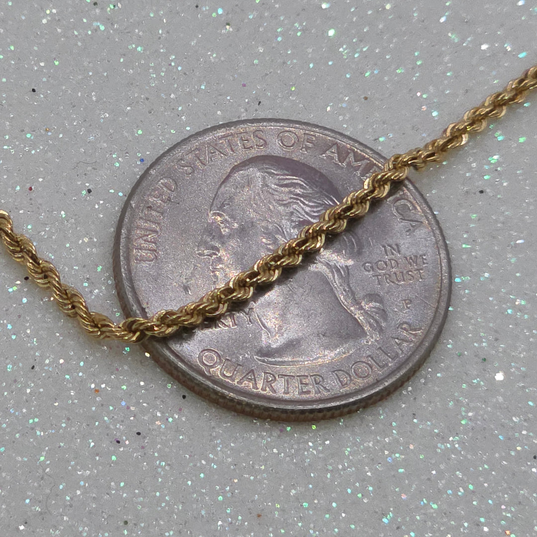 Traditional Gold Rope Link Bracelet