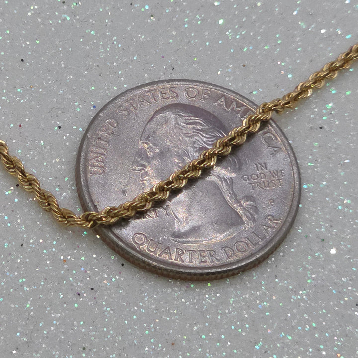 Traditional Gold Rope Link Bracelet