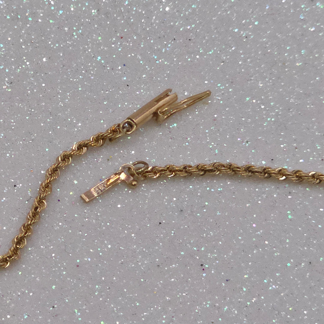 Traditional Gold Rope Link Bracelet