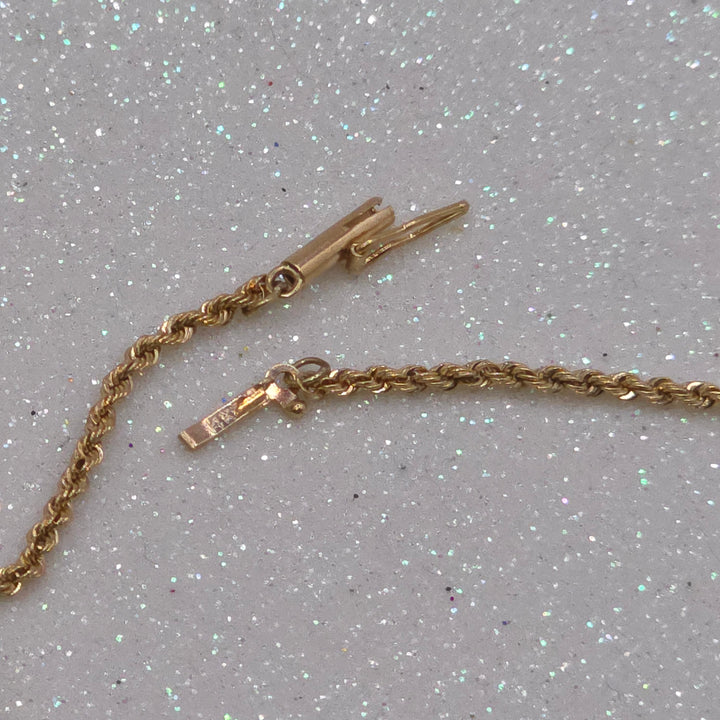 Traditional Gold Rope Link Bracelet