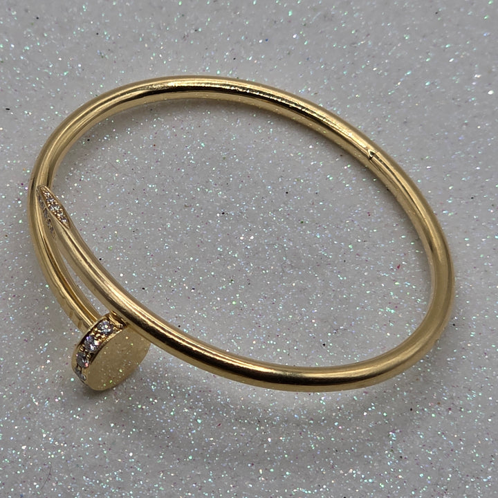 Authentic Cartier Gold & Diamond Juste un Clou Bracelet