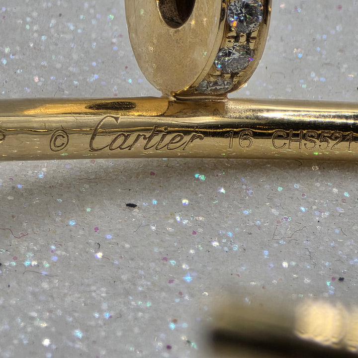 Authentic Cartier Gold & Diamond Juste un Clou Bracelet