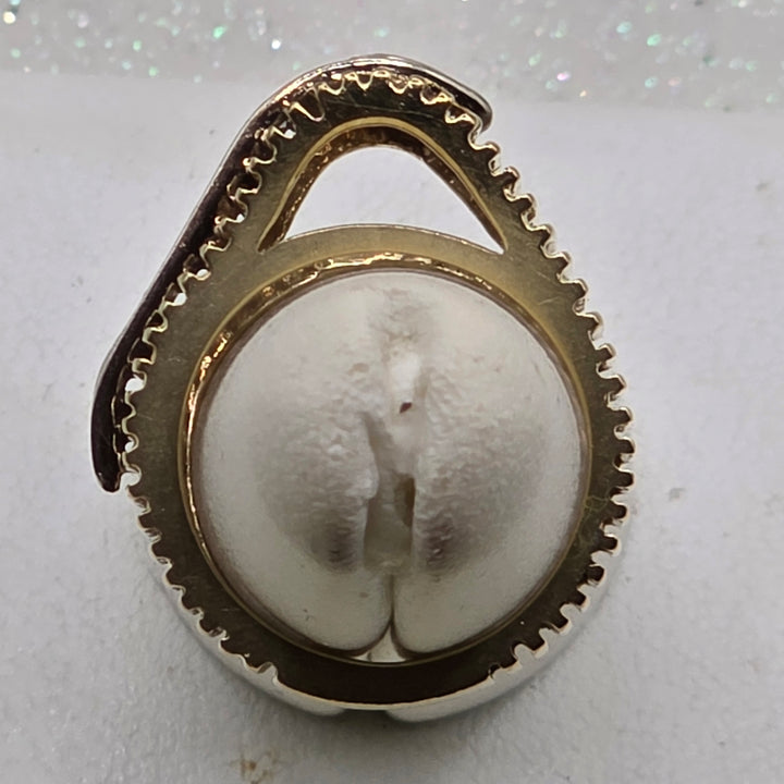 Gold & Diamond Geometric Art Deco Ring