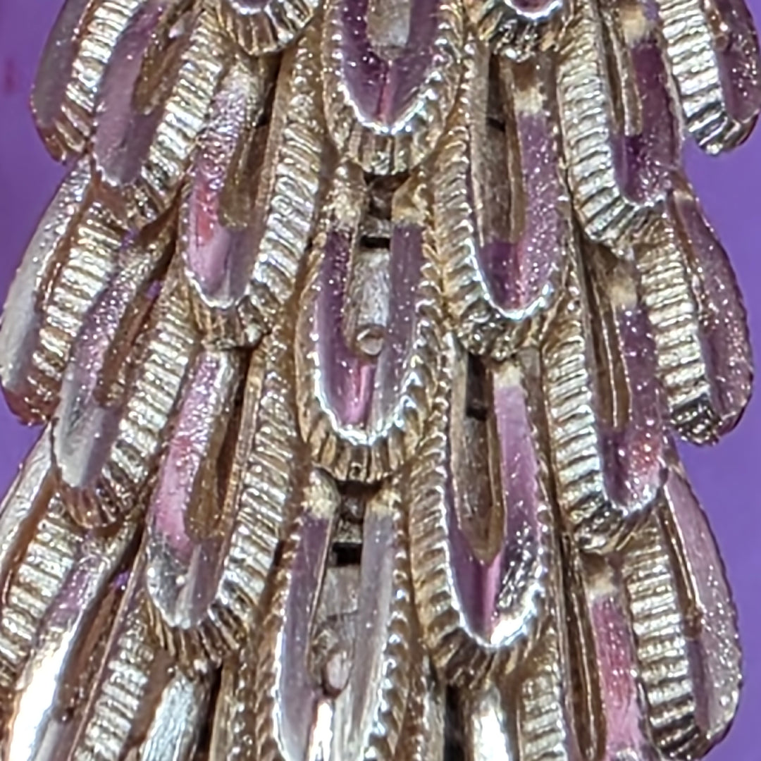 Vintage 1970s 18K Gold Articulated Chevron Bracelet