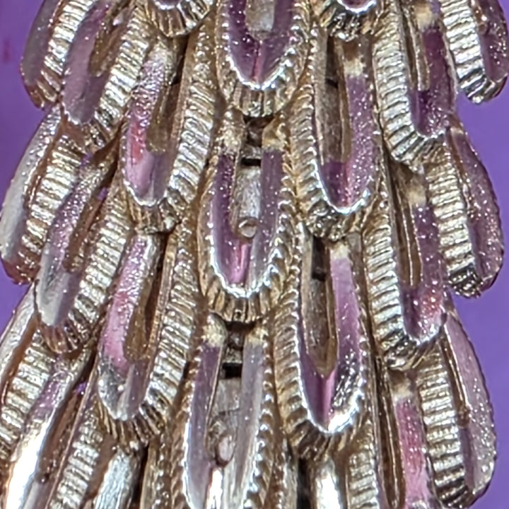 Vintage 1970s 18K Gold Articulated Chevron Bracelet