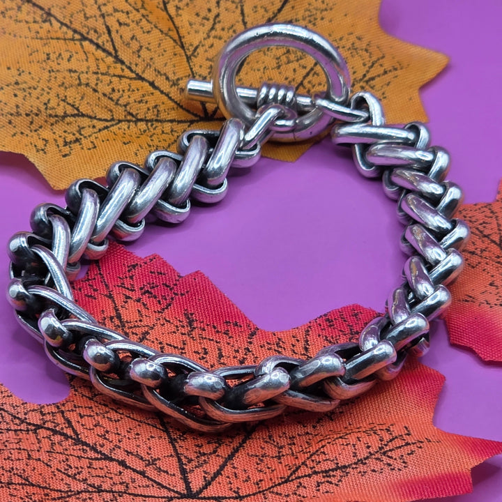 Wheat Link Sterling Silver Bracelet