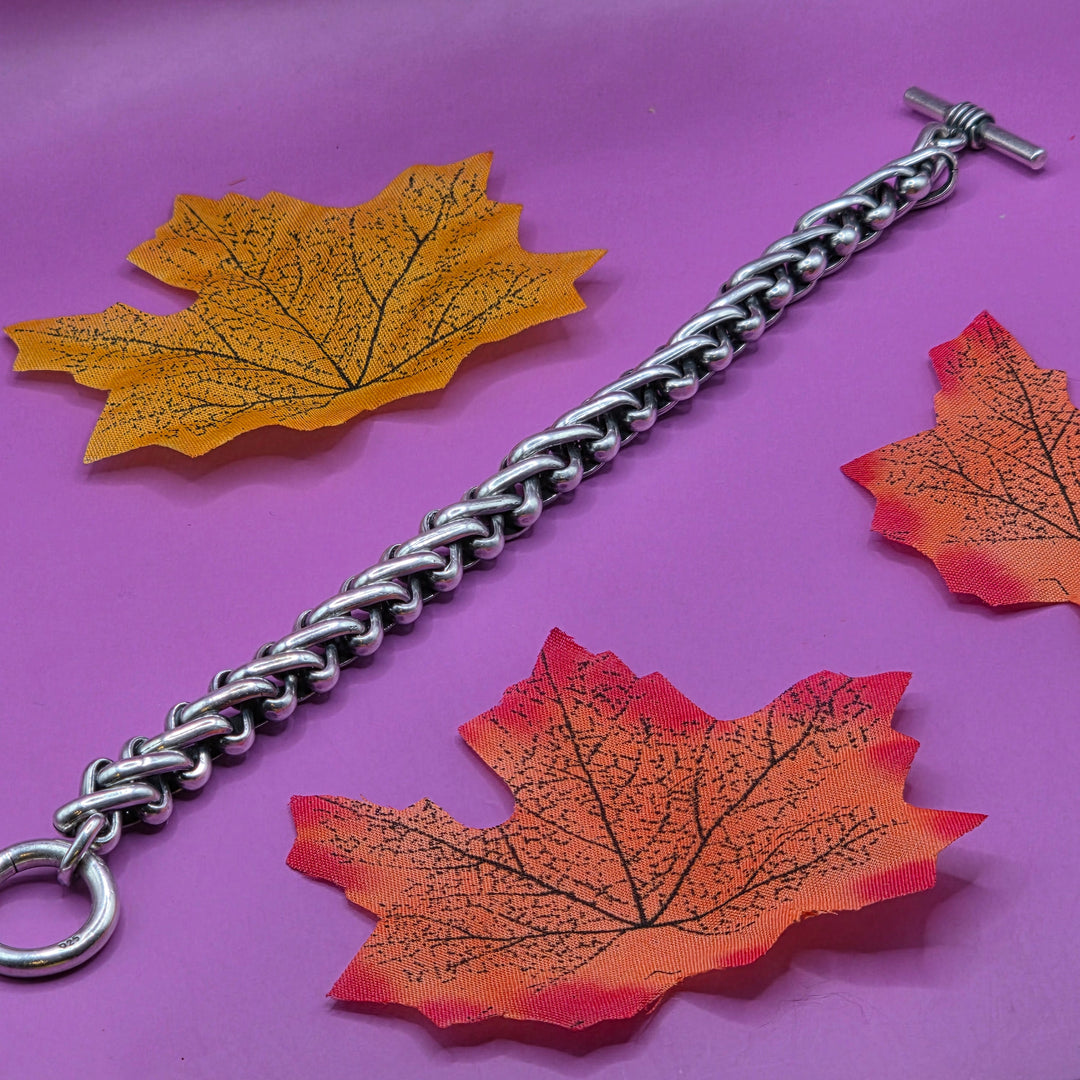 Wheat Link Sterling Silver Bracelet