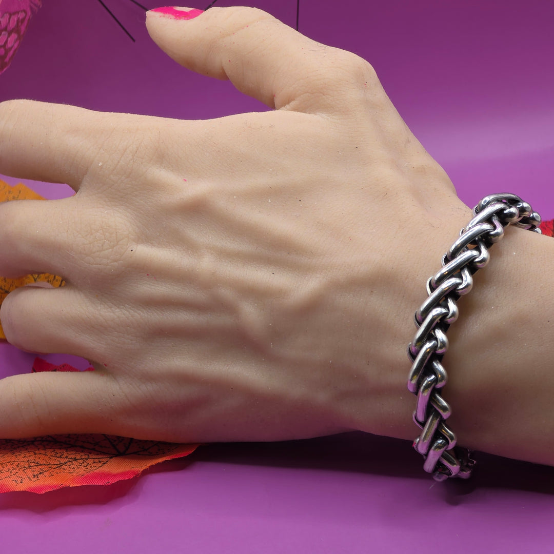 Wheat Link Sterling Silver Bracelet