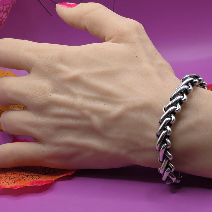 Wheat Link Sterling Silver Bracelet