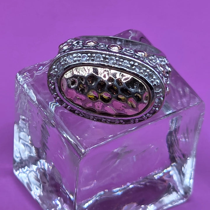 Gold & Sterling Silver Domed Chunky Ring