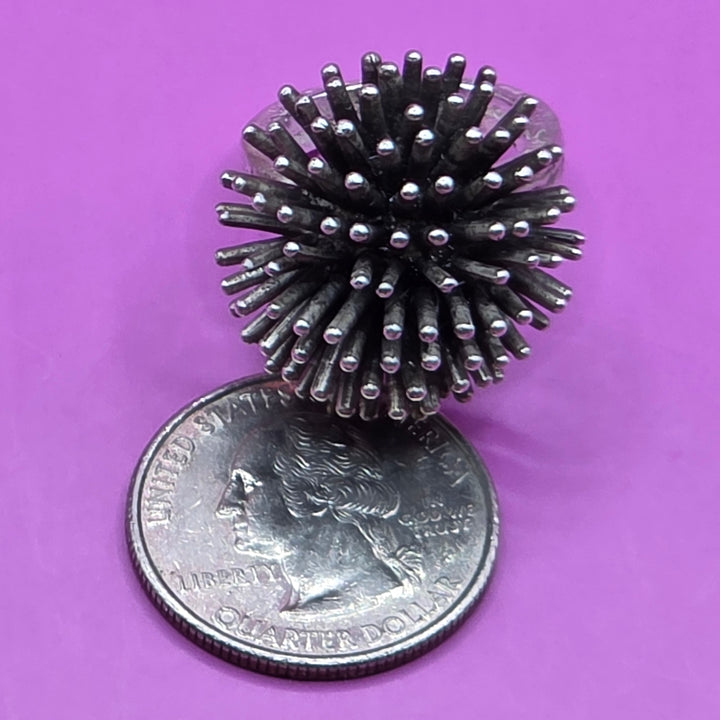 Authentic Molly Rose Post Sterling Silver Atomic Ring