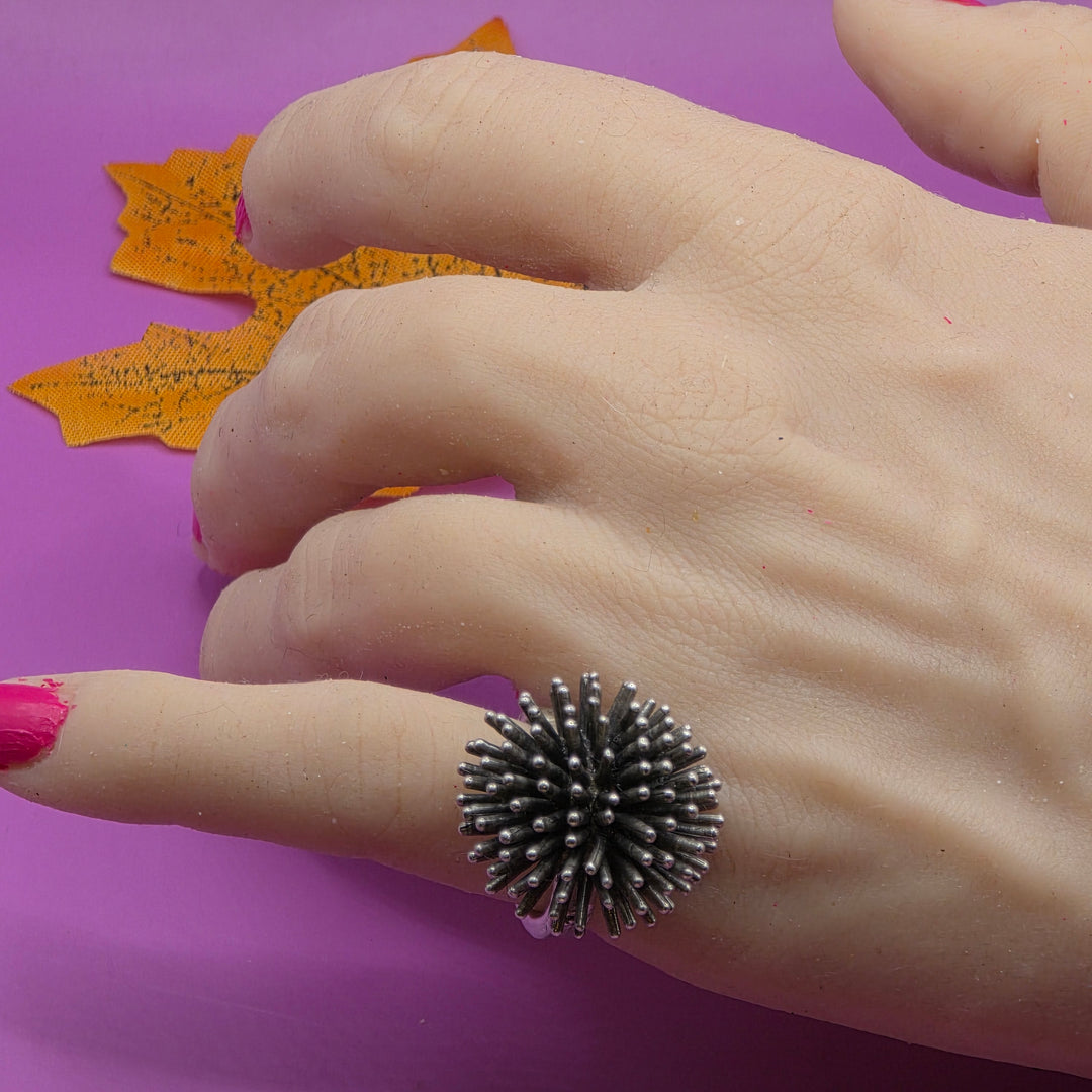 Authentic Molly Rose Post Sterling Silver Atomic Ring