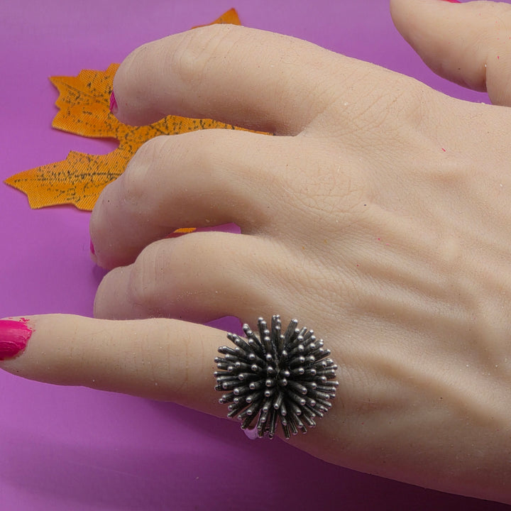 Authentic Molly Rose Post Sterling Silver Atomic Ring