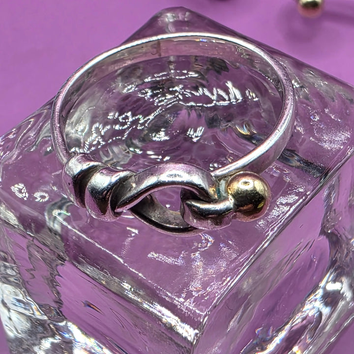 Tiffany Sterling Silver, 18K Gold Hook & Loop Bracelet & Ring