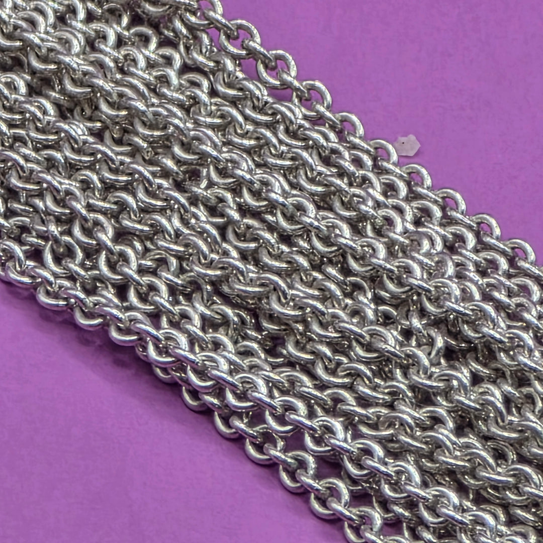 Vintage Tiffany &Co Sterling Silver Mesh Choker