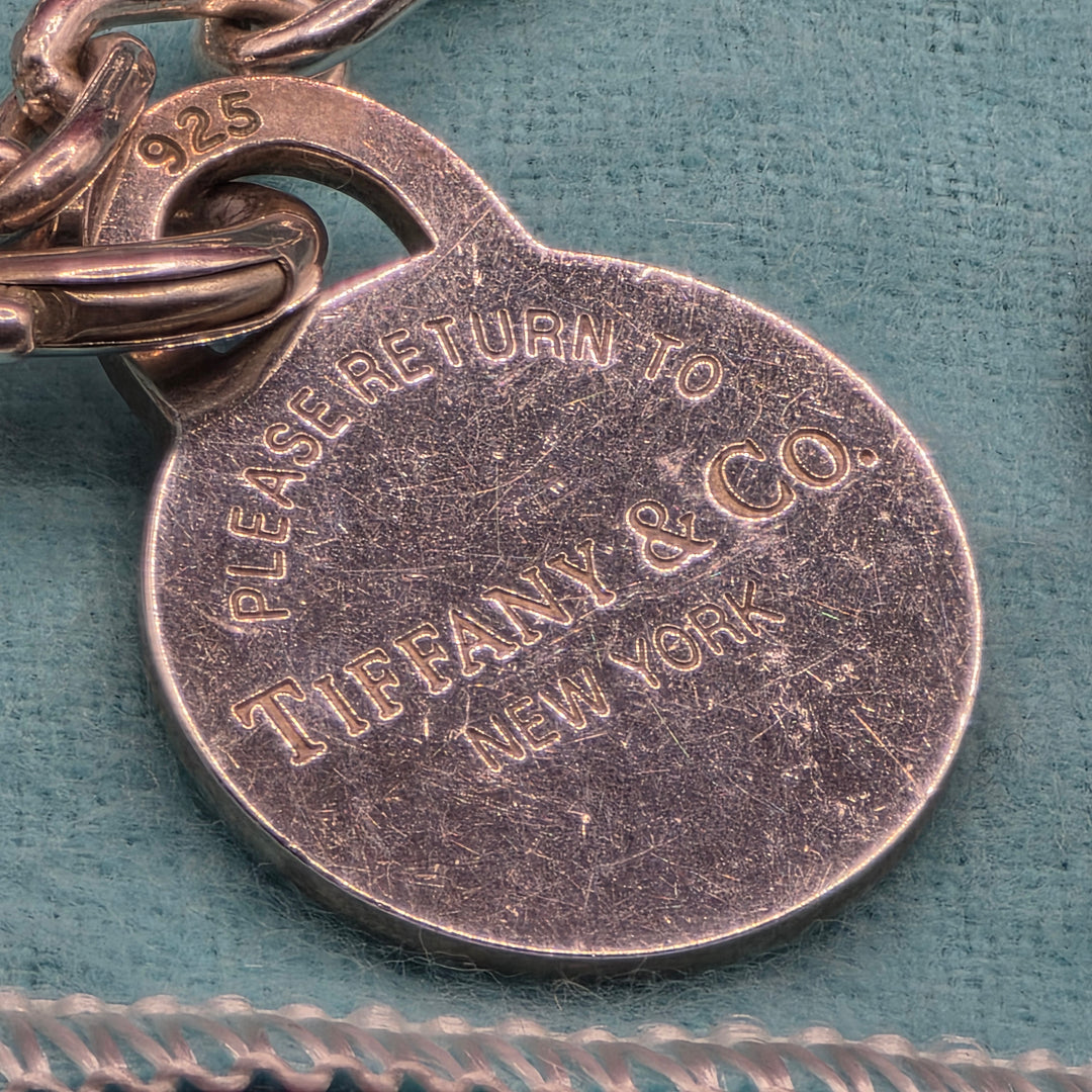 Tiffany & Co "Return to Tiffany" Sterling Pendant and Chain