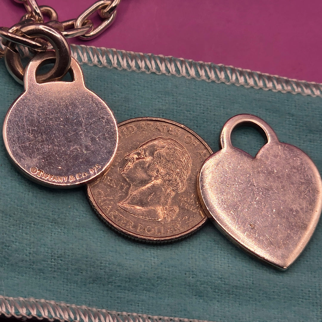 Tiffany & Co "Return to Tiffany" Sterling Pendant and Chain