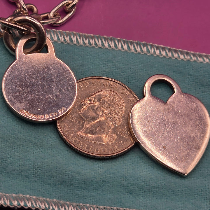 Tiffany & Co "Return to Tiffany" Sterling Pendant and Chain