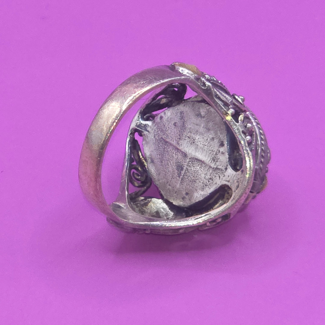 Gold & Sterling Silver Poison Ring