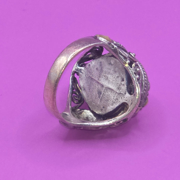 Gold & Sterling Silver Poison Ring