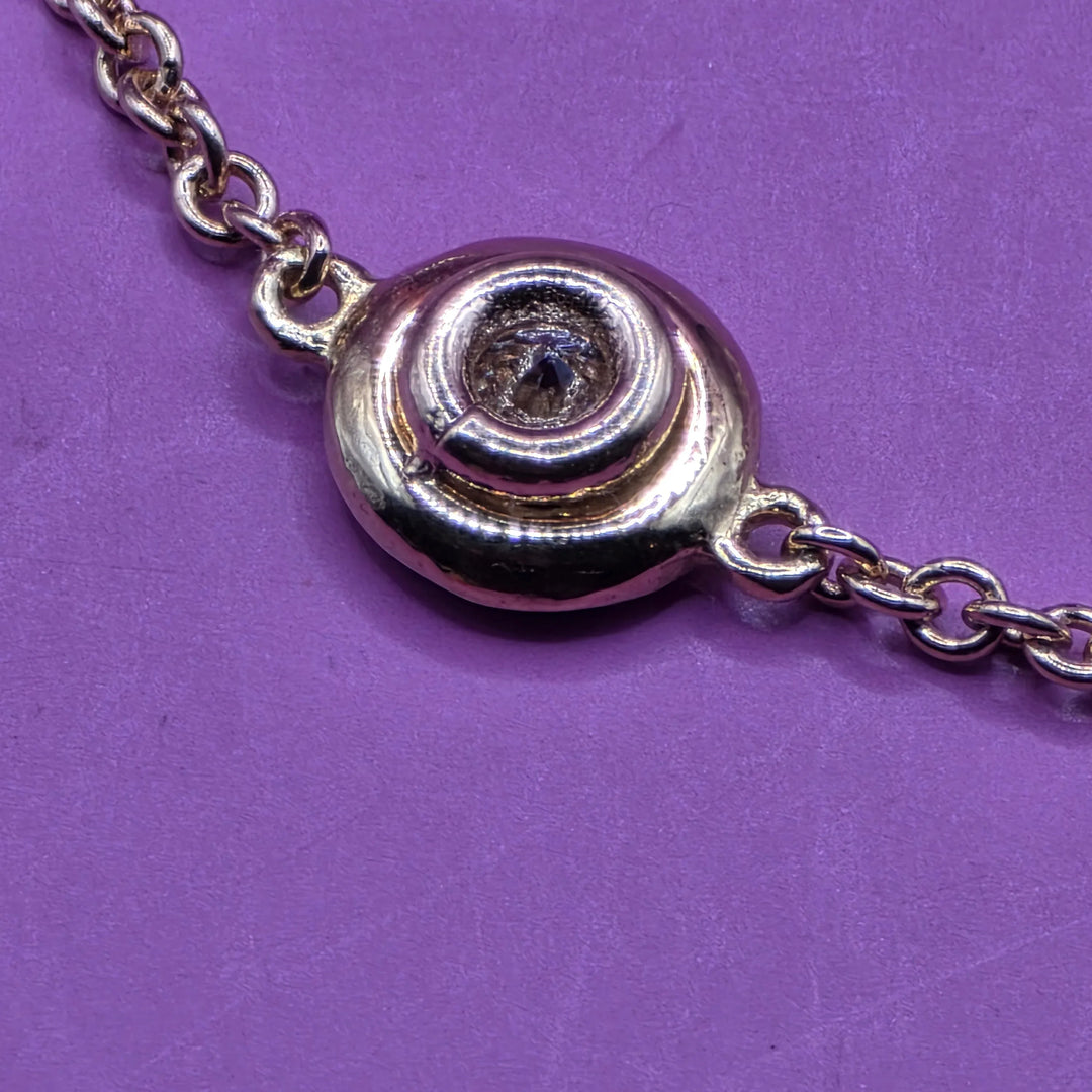 Gold & Diamond 13 Station Choker Necklace - Estate Jewelry Priced Right