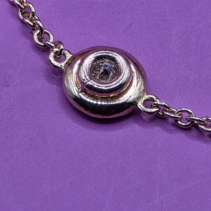 Gold & Diamond 13 Station Choker Necklace - Estate Jewelry Priced Right