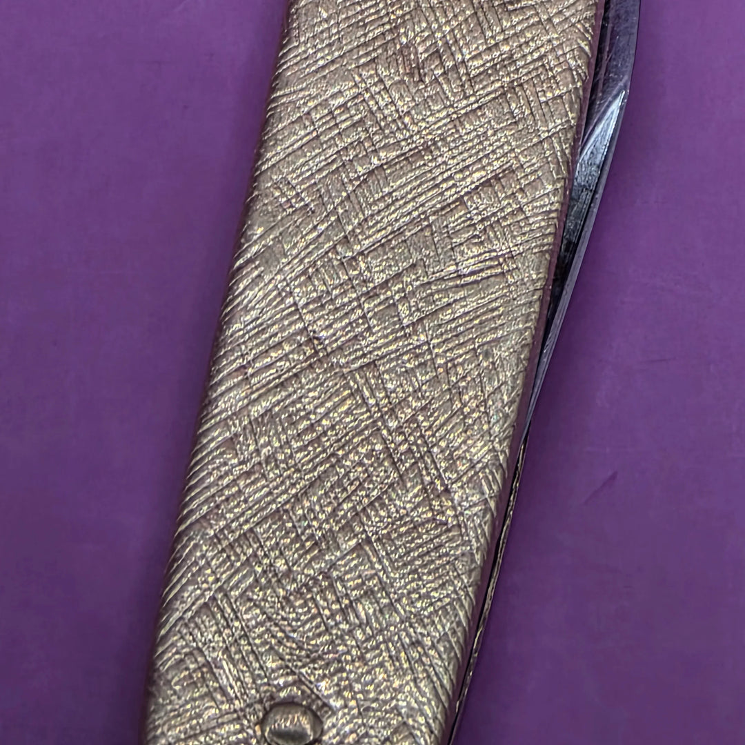 Gold Anchor Link Necklace w/ Miniature Jackknife - Estate Jewelry Priced Right