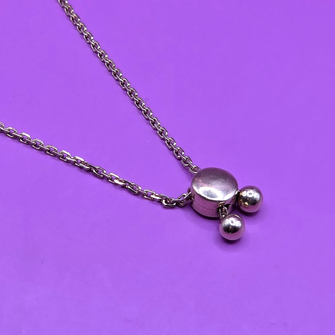 Gold & Diamond Slide Adjustable Tennis Bracelet