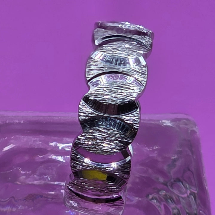 White Gold Fancy Diamond Cut Band