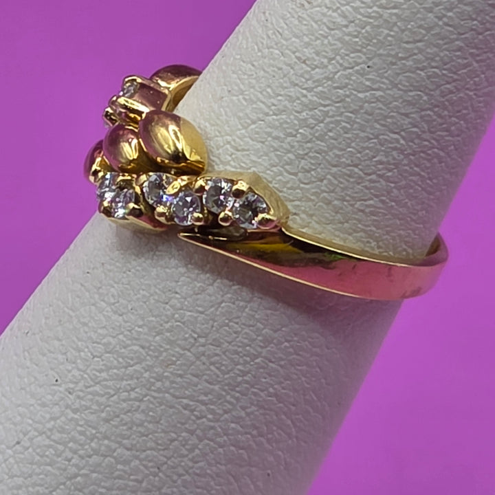 Gold & Diamond Flex Band Ring