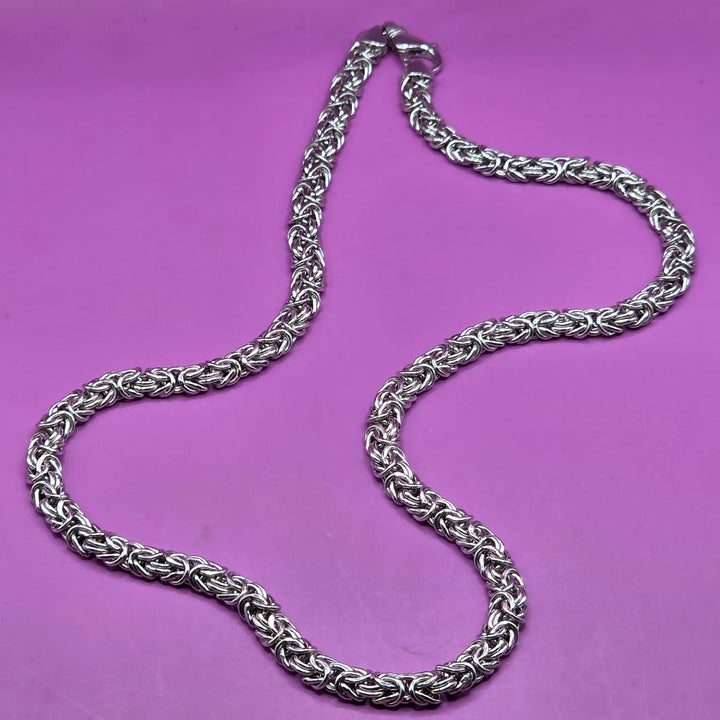 Sterling Silver Byzantine Necklace