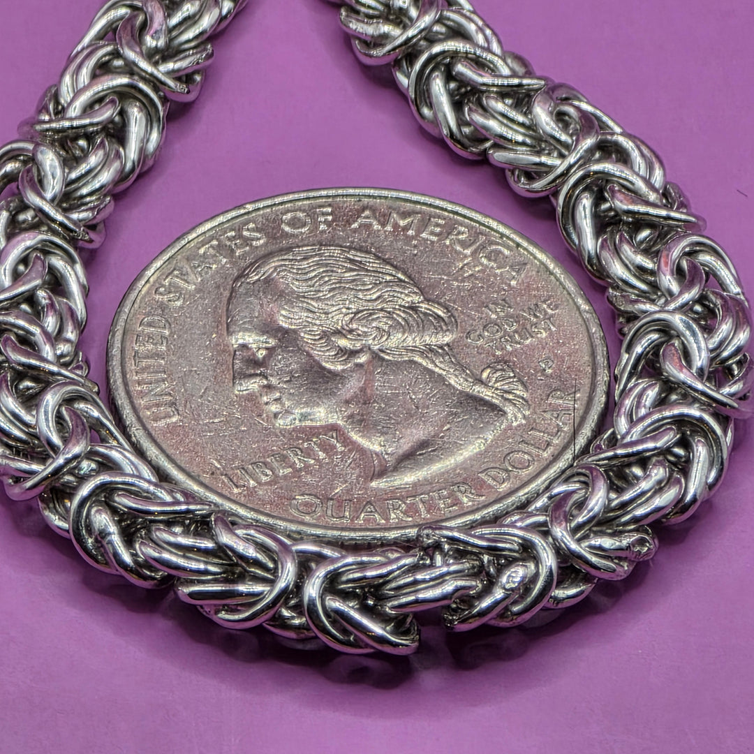 Sterling Silver Byzantine Necklace