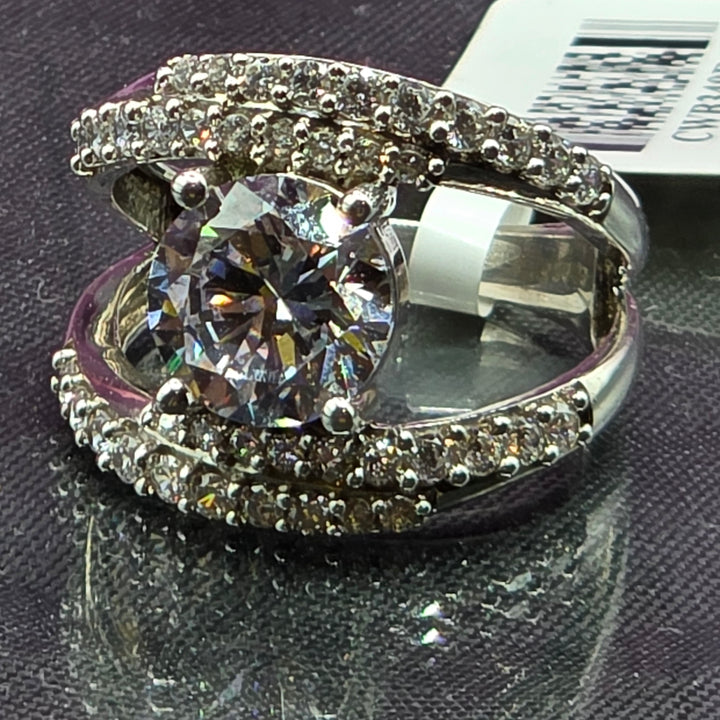 Sterling Silver Bella Luce JTV.com Large Stone Ring