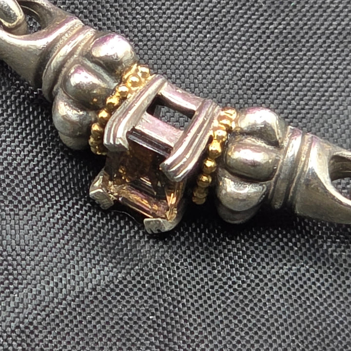 Sterling Silver Chunky Coliseum Link Bracelet