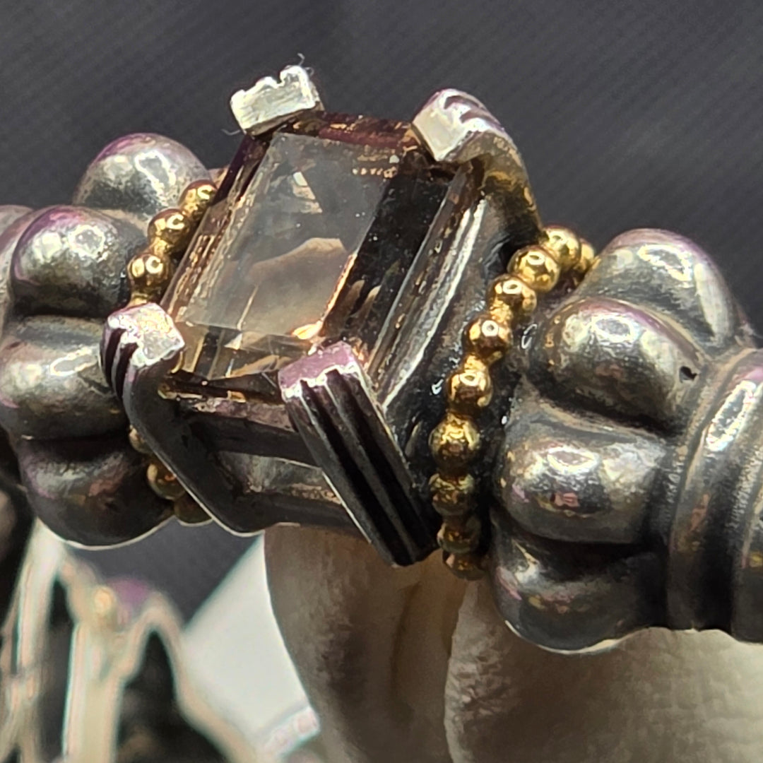 Sterling Silver Chunky Coliseum Link Bracelet