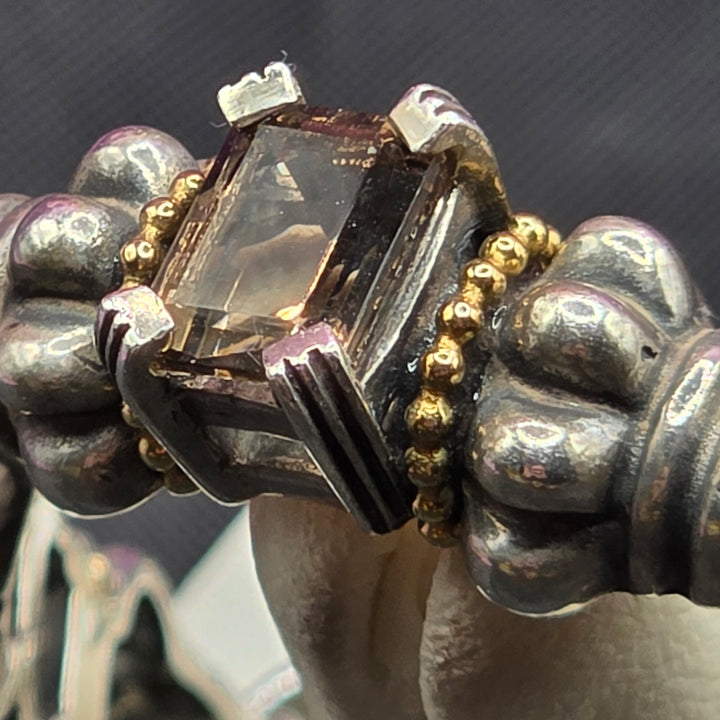 Sterling Silver Chunky Coliseum Link Bracelet