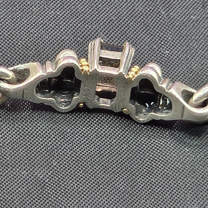 Sterling Silver Chunky Coliseum Link Bracelet