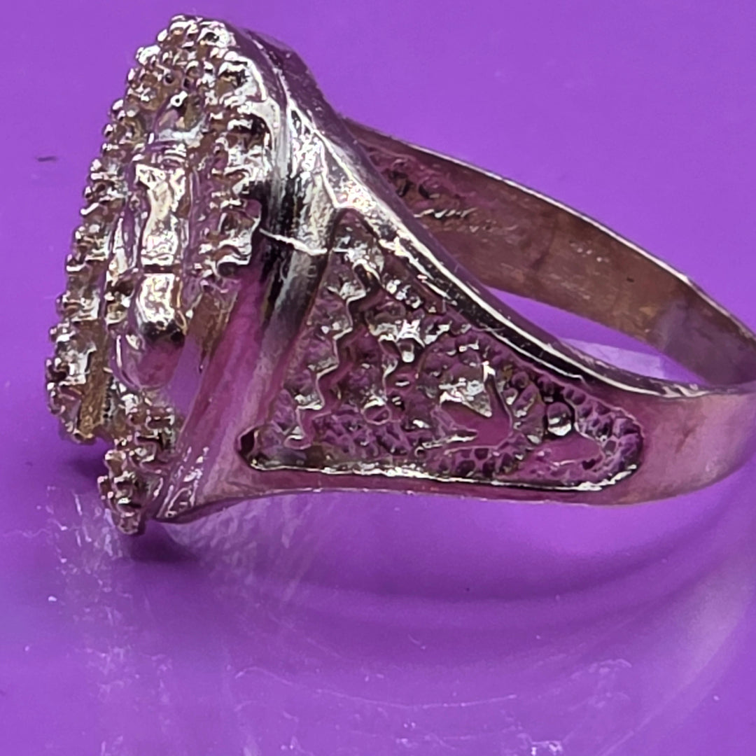 Gold Equestrian Winners Circle Ring