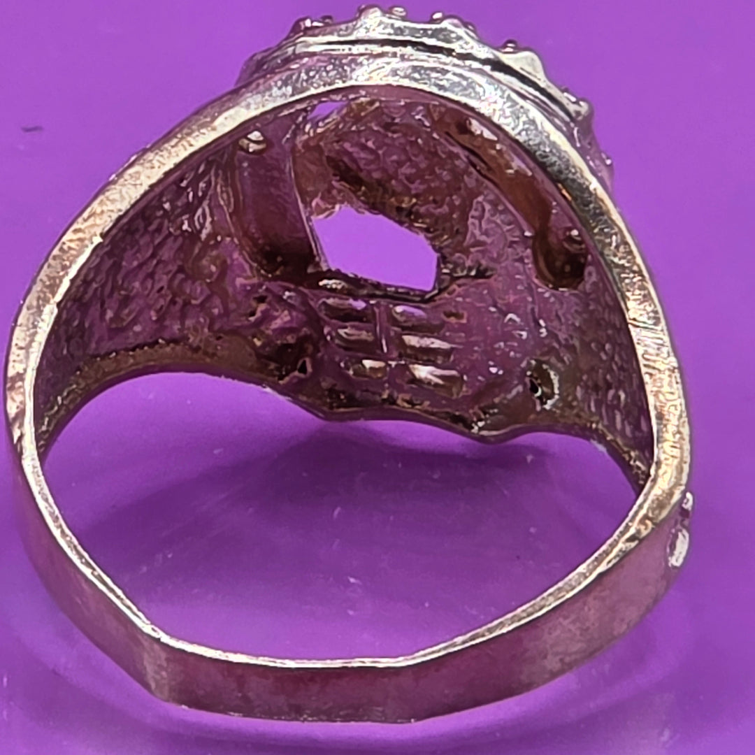 Gold Equestrian Winners Circle Ring