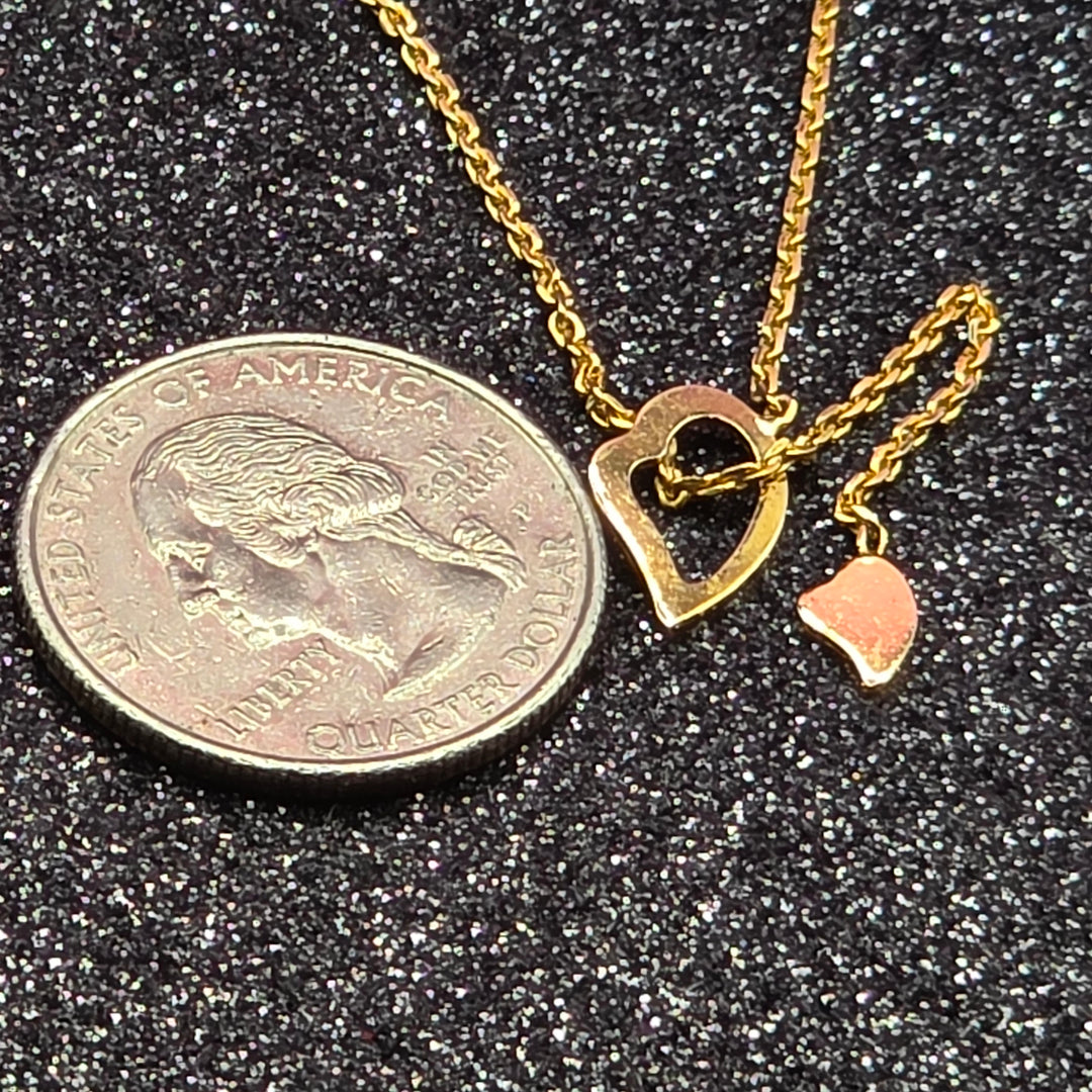 Gold Piece of My Heart Daughter-Son Necklace