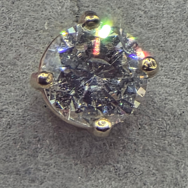 14K Gold & Diamond Stud Earrings