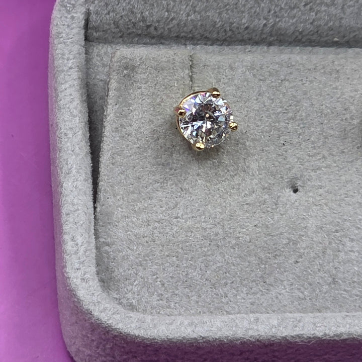 14K Gold & Diamond Stud Earrings