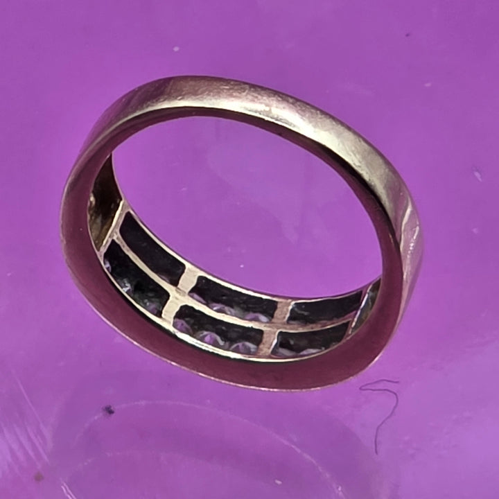 14K Gold & Pave Diamond Elegant Ring