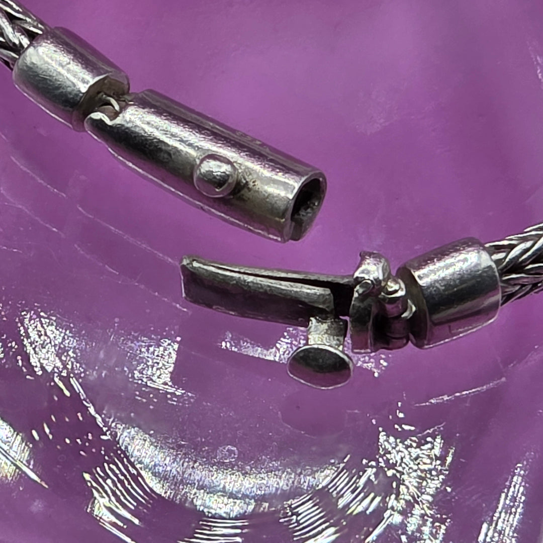 Sterling Silver Intricate Wheat Link Bracelet