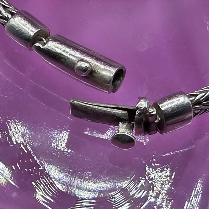 Sterling Silver Intricate Wheat Link Bracelet