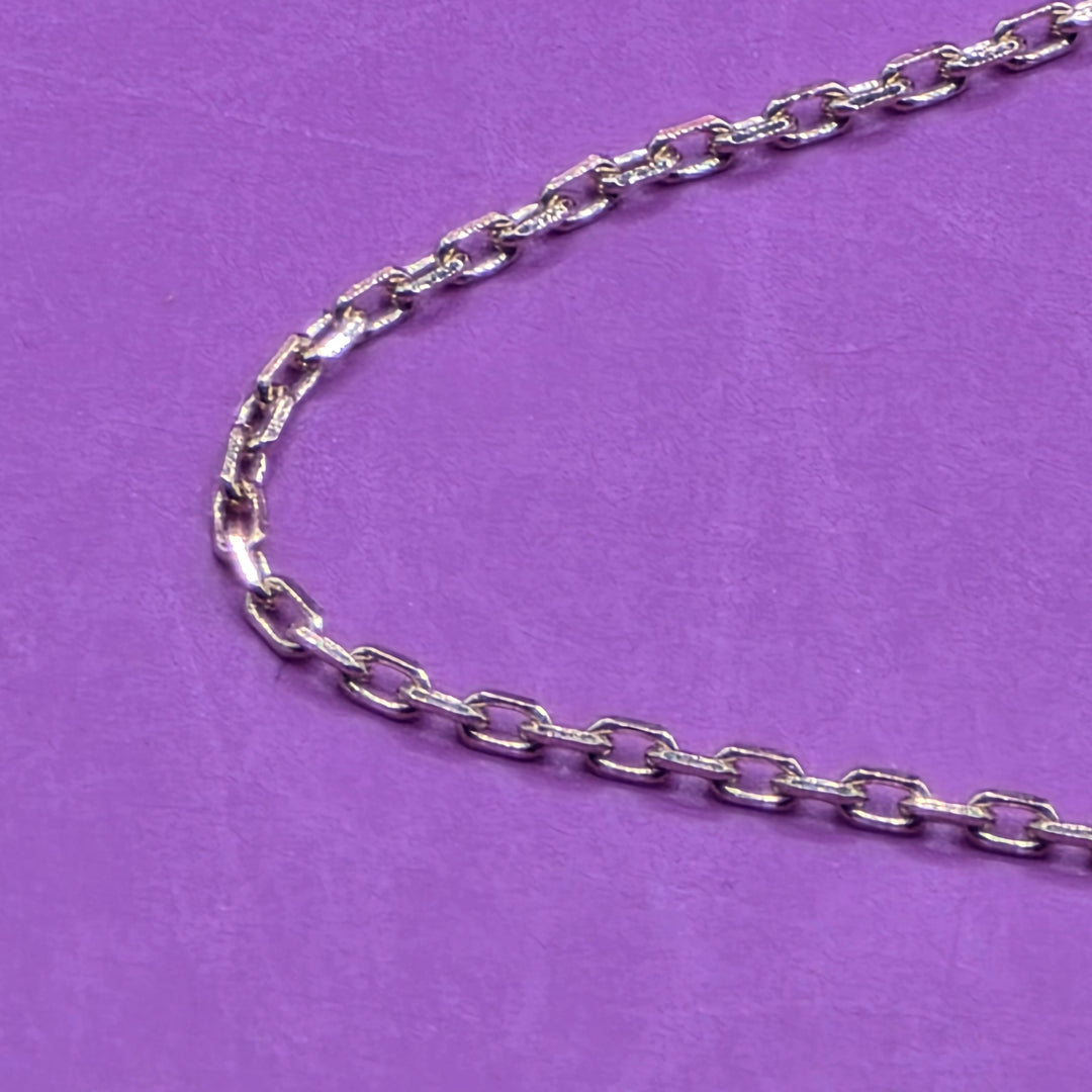 Authentic Sloane 14K Gold Long Vertical Bar Necklace