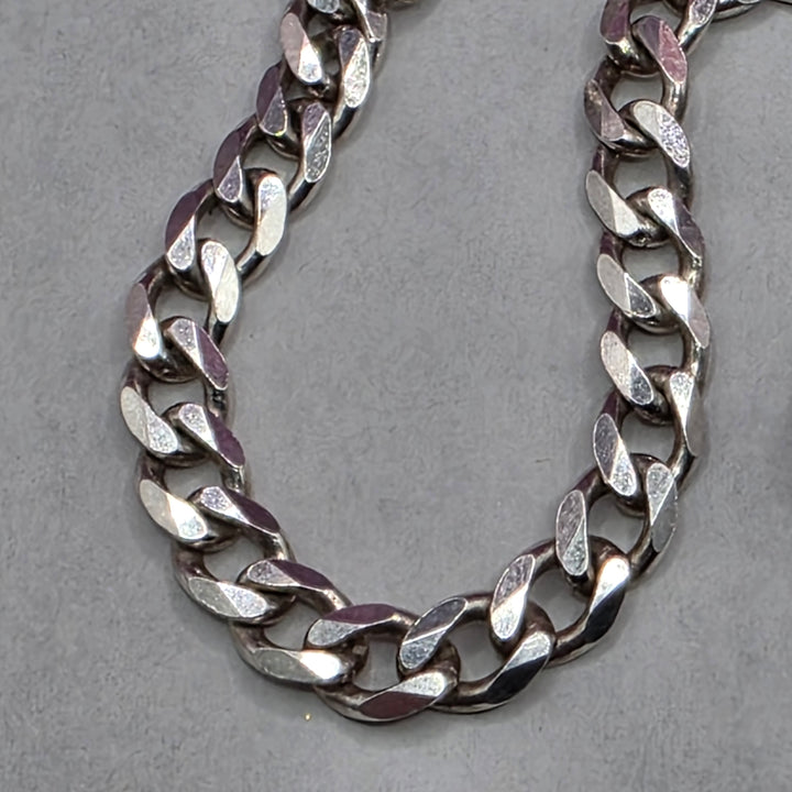 Hefty Sterling Silver Aztec Face Mask Necklace