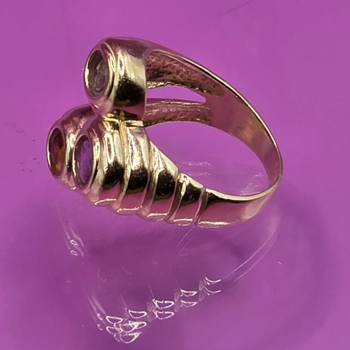 14K Gold Multi-Gem Statement Ring